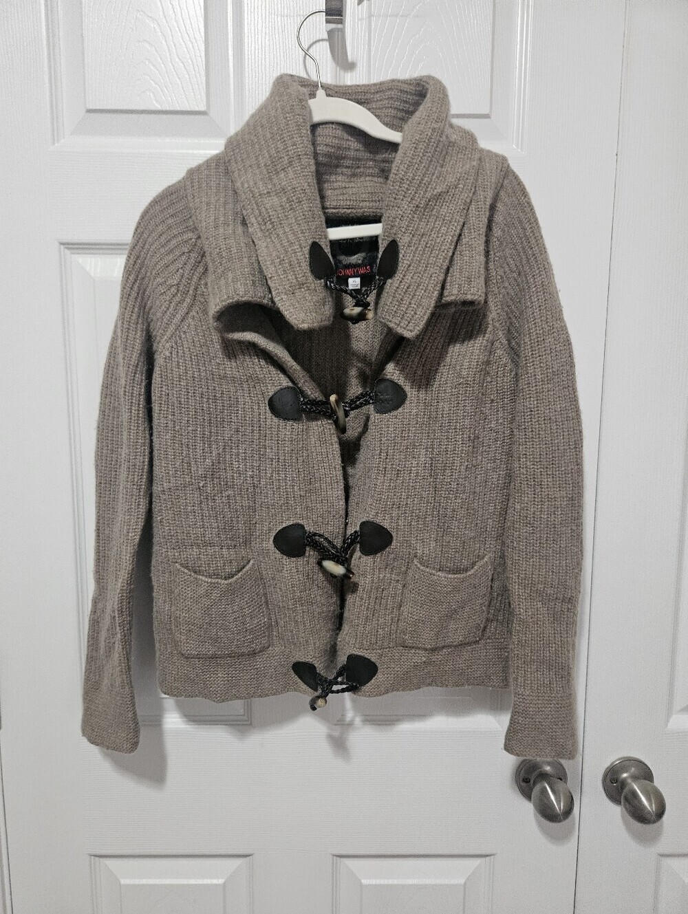 Biya Johnny Was Cotton Cashmere Blend Toggle Sweater XS